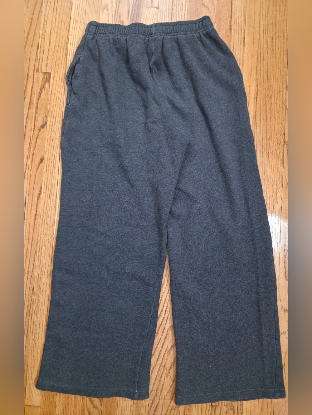 Brandy Melville Charcoal Gray Elastic-Waist Sweatpants With Pockets